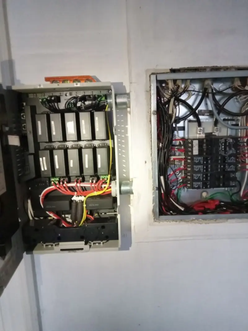 Electrical panel upgrade completed for Security Camera Wiring in Lawrenceburg